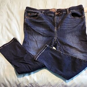 Torrid Dark Blue Crop Midfit Super Skinny Jeans 14